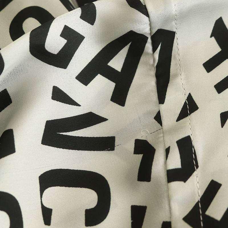 【中古】バレンシアガ BALENCIAGA ロングスリーブシャツ 長袖 ロゴ総柄 グレー 34 XXS グレー 黒 ブラック 681050 /KO BALENCIAGA（バレンシアガ） ロングスリーブシャツ 長袖 ロゴ総柄