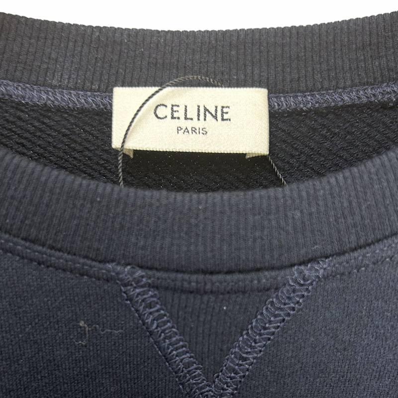 未使用品 セリーヌ CELINE アンカー プリント スウェット ANCHOR CASHMIRE SWEATER XL セーター 紺 ネイビー 2Y244450I レディース_5