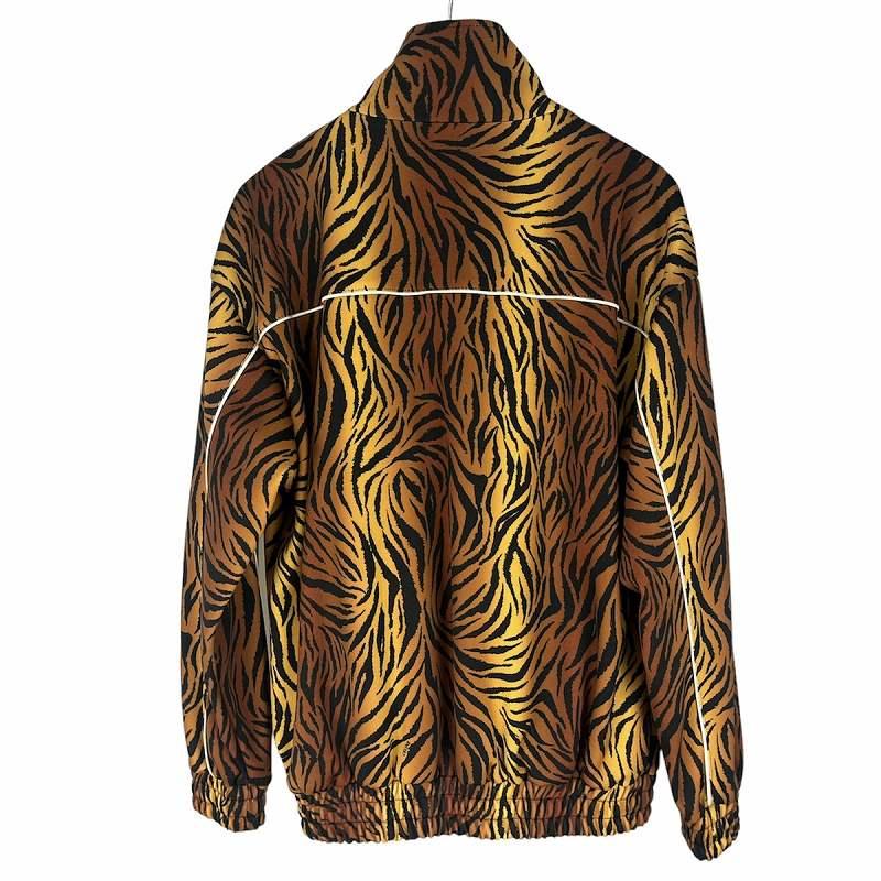 CELINE セリーヌ 22SS 2Y654382Q Tiger Zip Up Track Jacket タイガー ジップ アップ トラック ジャケット ブラウン系 ブラック系 L【極上美品】【中古】 CELINE（セリーヌ） 未使用品 タイガー ジップアップ トラック