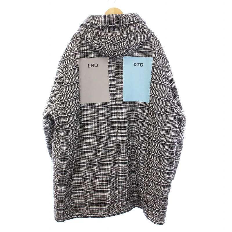 raf simons ラフシモンズ　コート ラフシモンズ RAF SIMONS 18AW Black and White Check Padded Parka