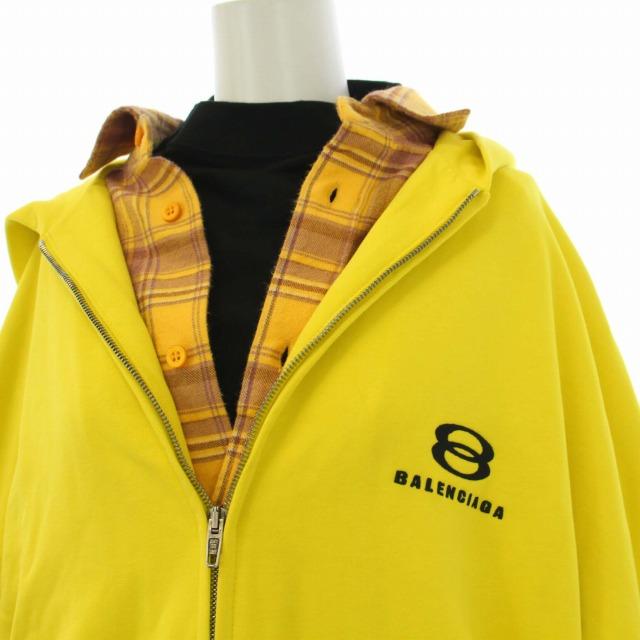 バレンシアガ　ユニティロゴ ジップアップメッシュトラックジャケット　ブルゾン BALENCIAGA（バレンシアガ） UNITY SPORTS ICON BIKER ZIP-UP HOODIE