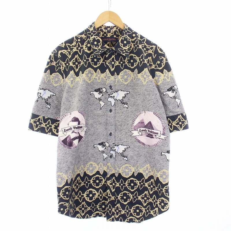 【中古】ルイヴィトン LOUIS VUITTON 21AW LV Wax Short Sleeve Shirt シャツ 半袖 総柄 モノグラム XL マルチカラー LOUIS VUITTON（ルイ・ヴィトン） LOUIS VUITTON 21AW LV Wax Short