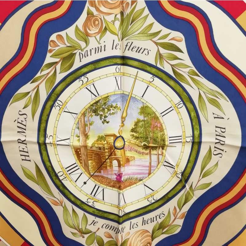 ❷エルメス スカーフ カレ90 花の中で過ごす時間 緑　箱付き 楽天市場】HERMES エルメス スカーフ カレ90 花の中で過ごす時間