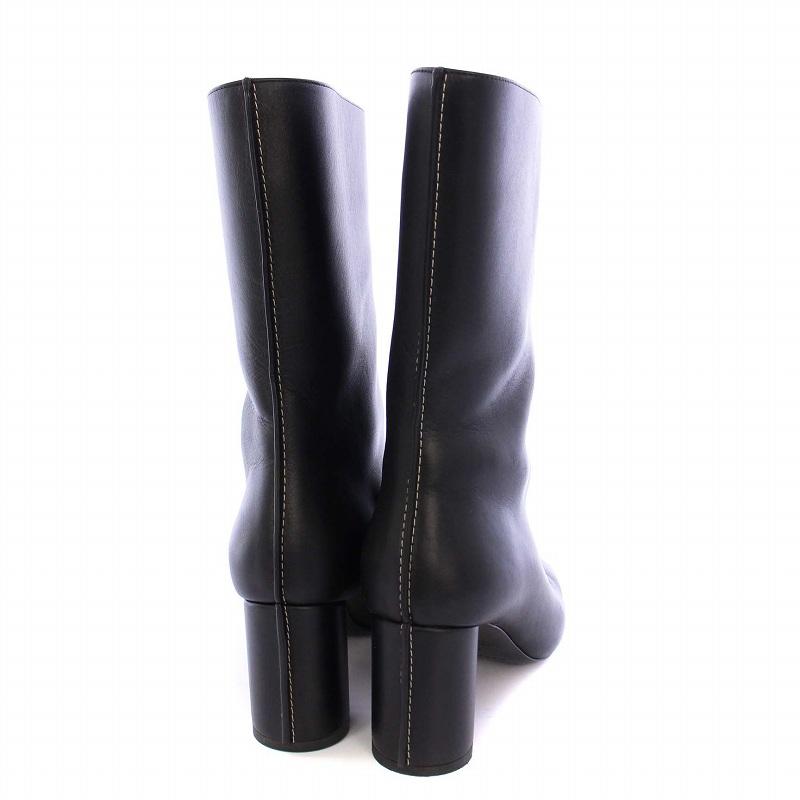 HERMES（エルメス） デフィレ ショートブーツ ステッチ レザー