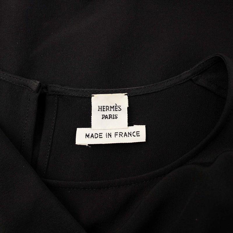 HERMES エルメス ノースリーブブラウス カットソー シルク 40 HERMES エルメス ノースリーブブラウス カットソー シルク 40