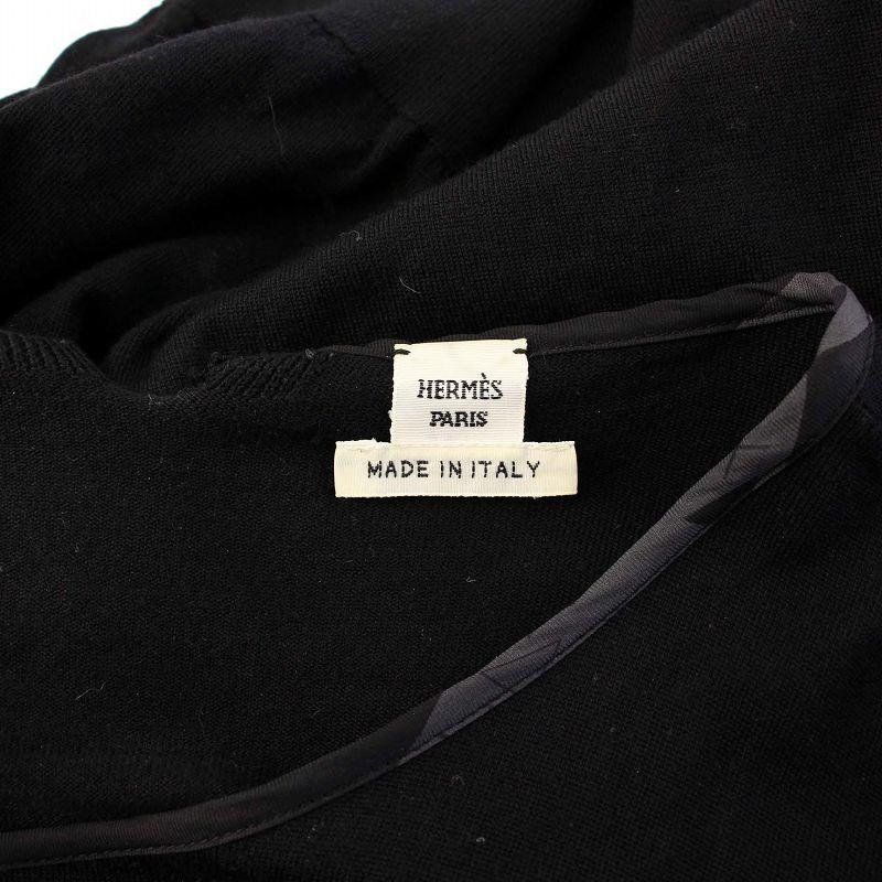HERMES（エルメス） ニット セーター 長袖 バックリボン 38 ブラック