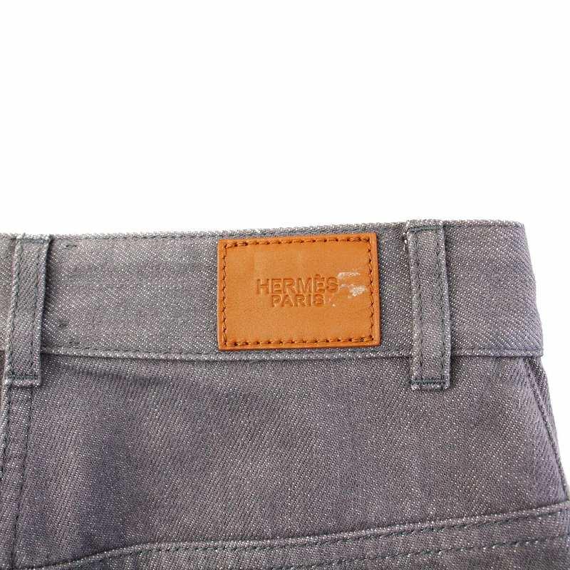 HERMES（エルメス） デニムパンツ ジーンズ セリエボタン 36 グレー 