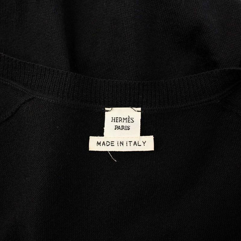 HERMES（エルメス） ニットカーディガン 長袖 ロング カシミヤシルク