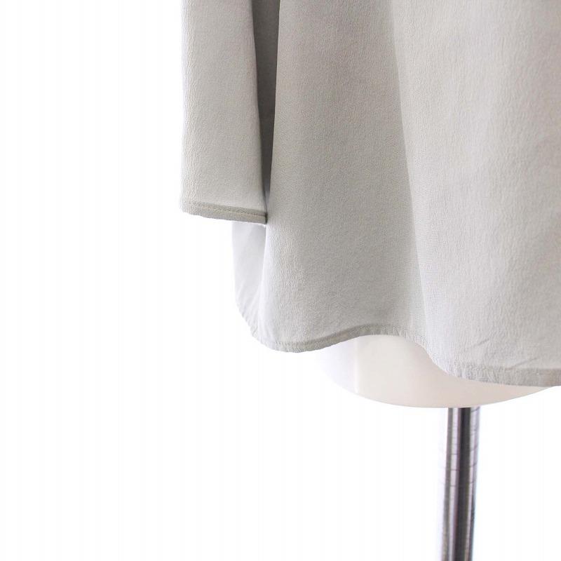 HERMES（エルメス） ブラウス プルオーバー 長袖 リボン シルク 38