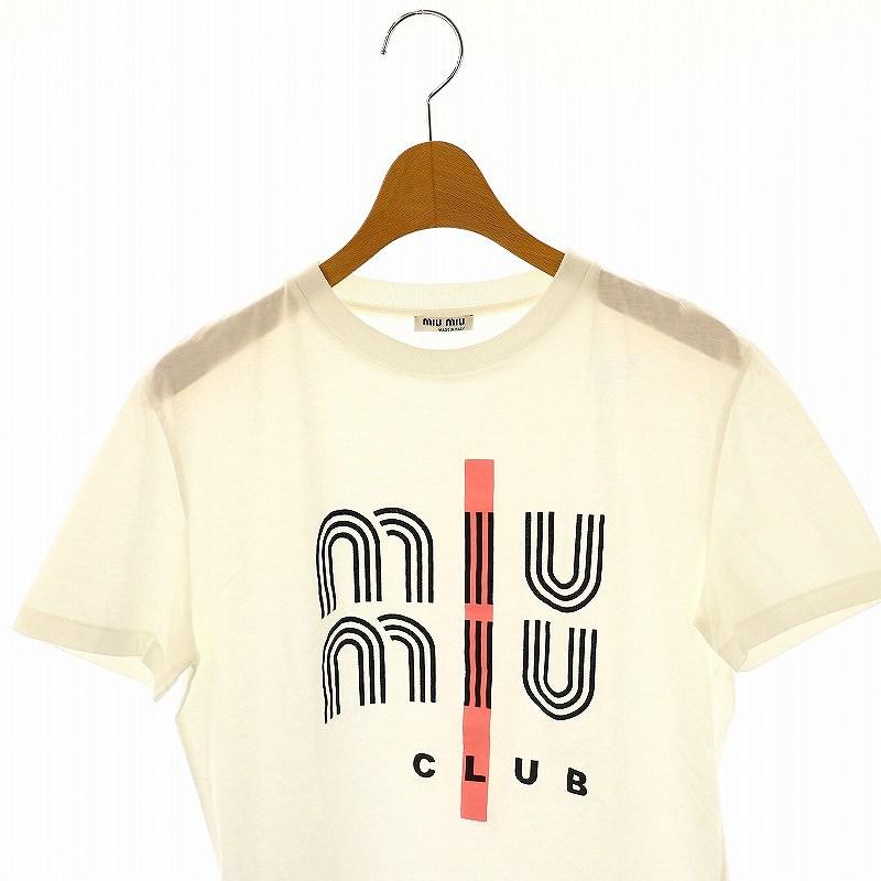 miu ミュウミュウ miumiu MIUMIU CLUB Tシャツ カットソー 半袖