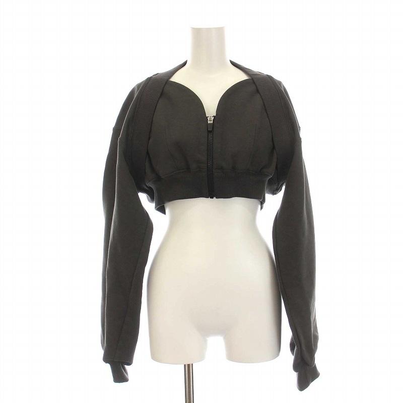 KISHIDAMIKI キシダミキ cropped sweat zip top クロップドトップス