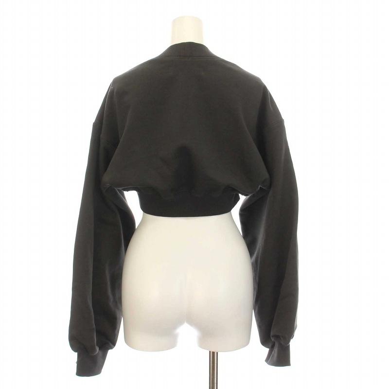 KISHIDAMIKI キシダミキ クロップドスウェットジップトップ KISHIDAMIKI キシダミキ cropped sweat zip top クロップドトップス