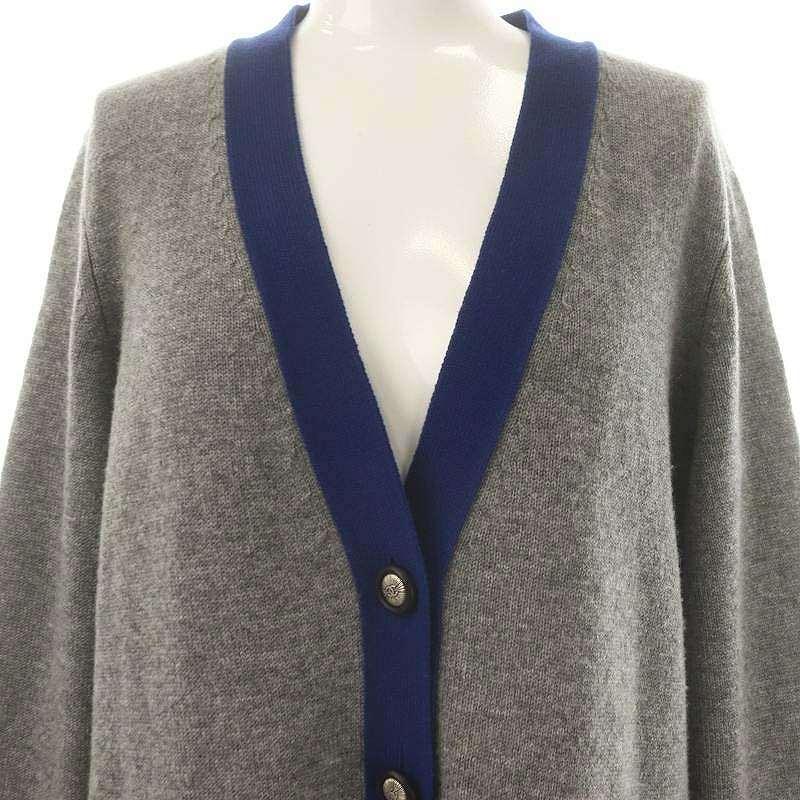 CHANEL シャネル カシミヤ ラインデザインカーディガン 長袖 ニット 38