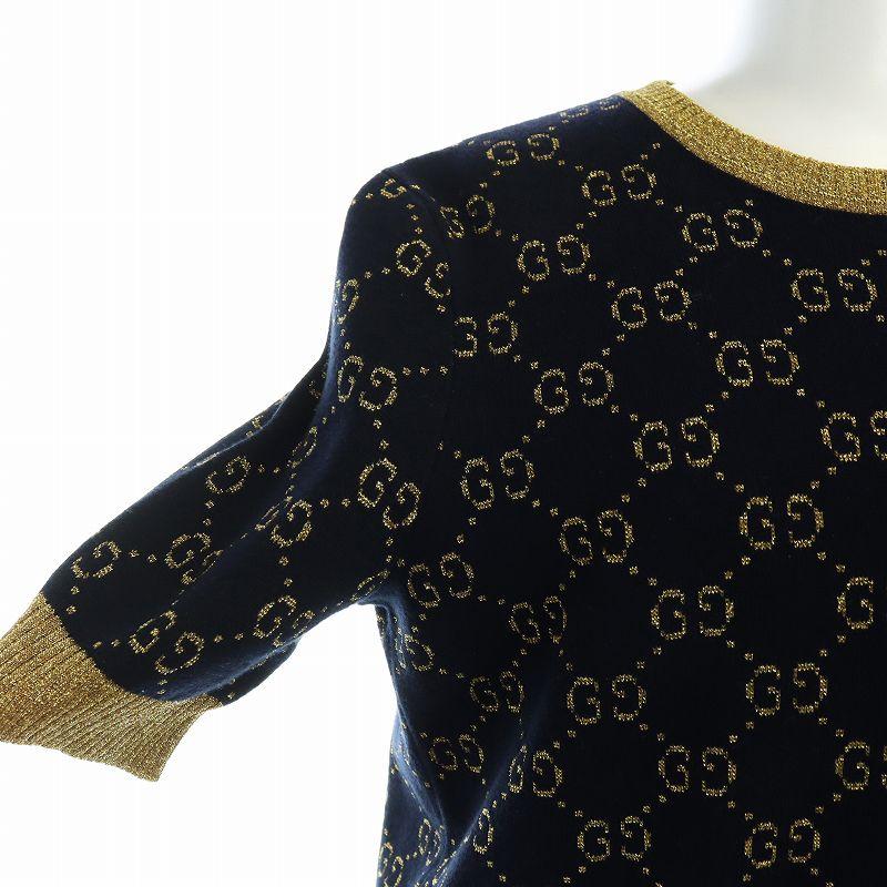 GUCCI（グッチ） GUCCI GGコットンラメ ファブリック トップス ニット 