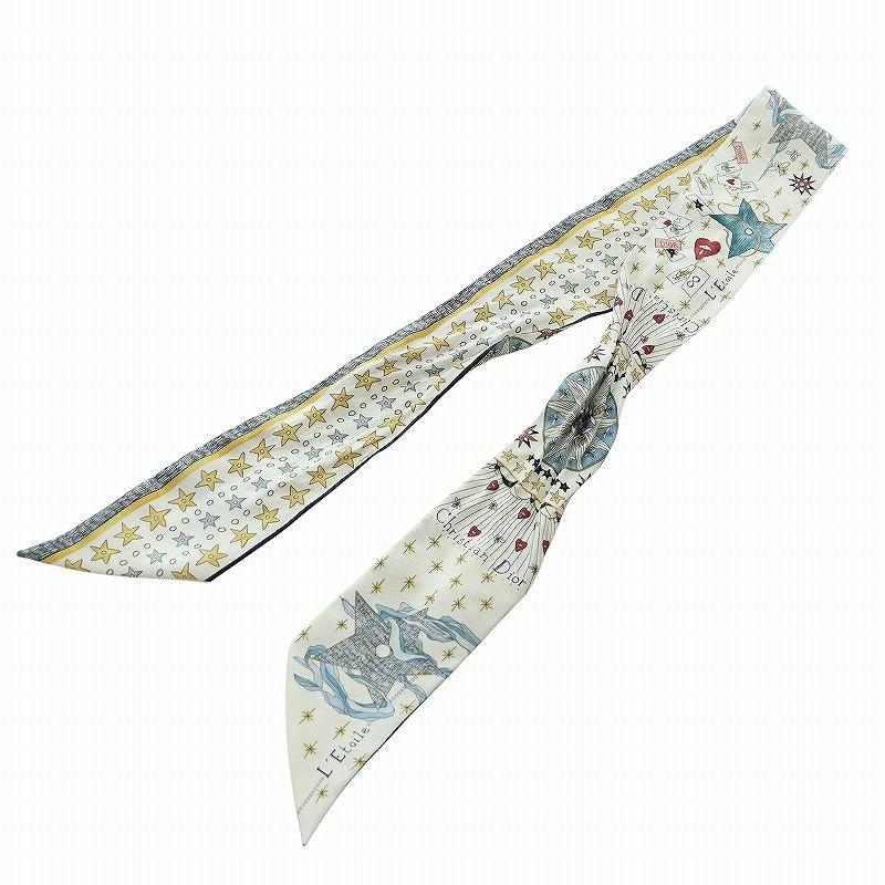 Dior ディオール ミッツァ タロット スカーフ L'Étoile 星 総柄 ディオール Dior l'etoile letoile ミッツァ スカーフ ロゴ レトワール