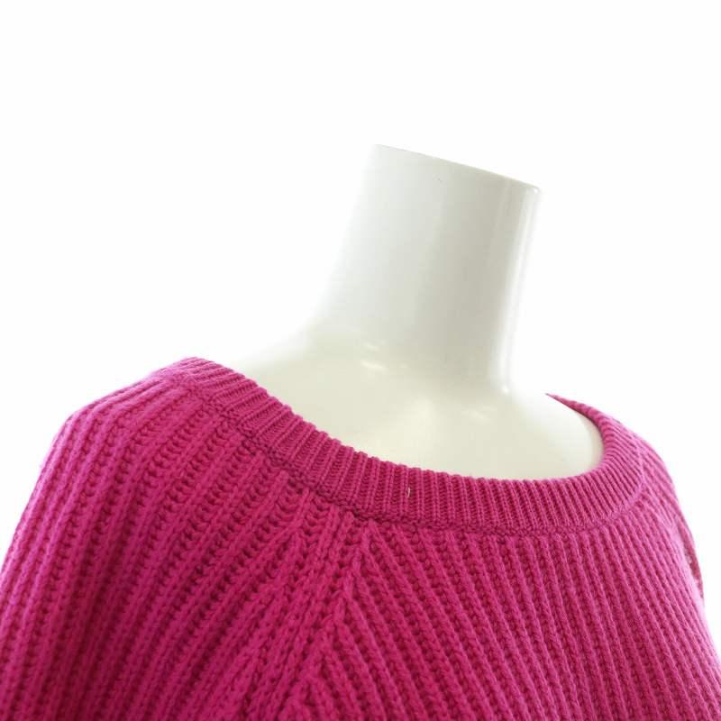 【中古】クリスチャンディオール Christian Dior カシミヤ100％ ニット セーター ショート丈 五分袖 36 ピンク Christian Dior（クリスチャン・ディオール） カシミヤ100％ ニット