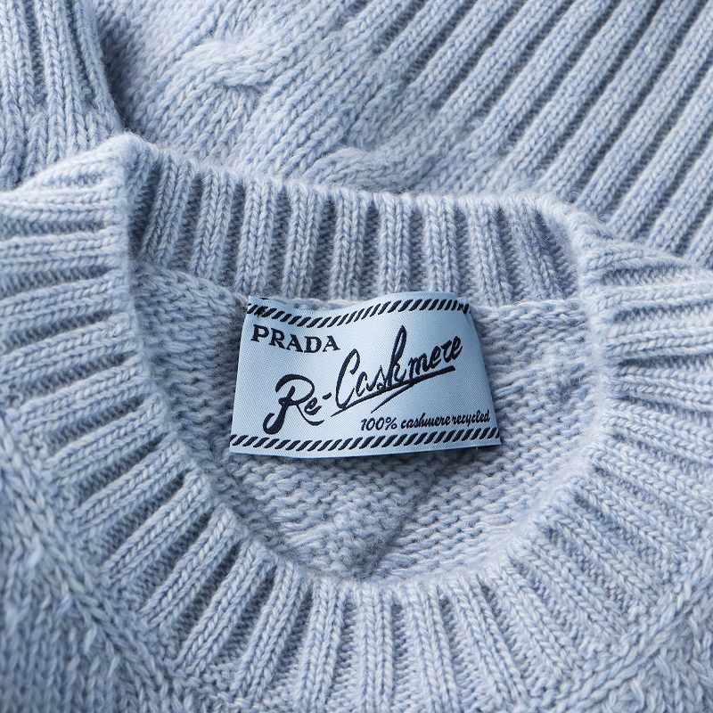 PRADA（プラダ） PRADA 24AW Re-Cashmere ケーブル編み セーター 