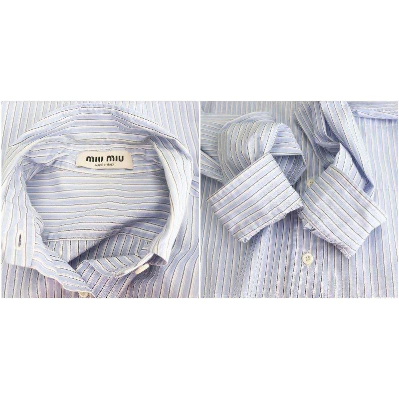 miu miu（ミュウミュウ） miumiu MK1741 24年製 ストライプ