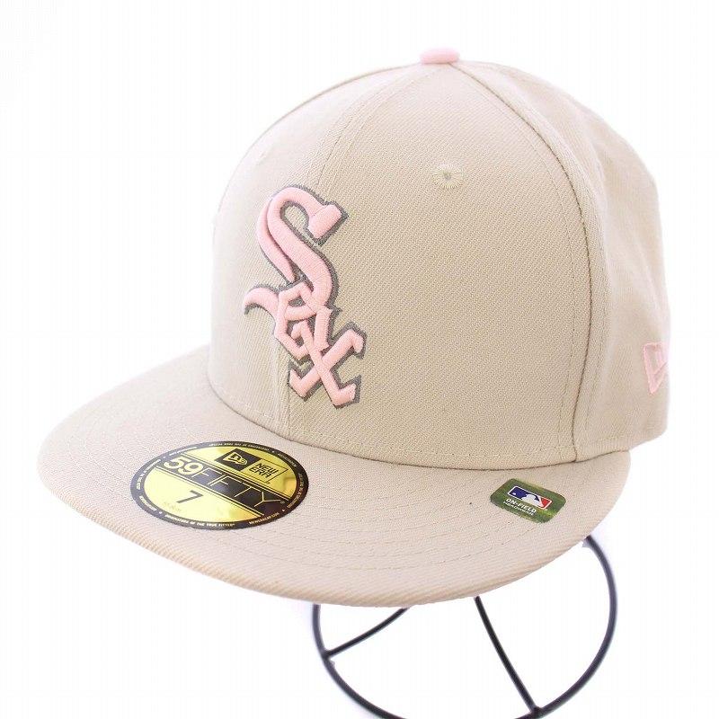 【中古】ニューエラ 59FIFTY Mother's Day シカゴ・ホワイトソックス ストーン ピンクアンダーバイザー 野球帽 ニューエラ 59FIFTY Mother's Day シカゴ・ホワイトソックス ストーン