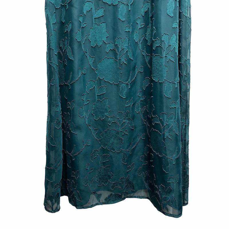 【中古】kana 2WAY リボン ジャガード パーティー ドレス F グリーン 101-915-0003 レディース kana 2WAY リボン ジャガード パーティー ドレス F グリーン 101-915