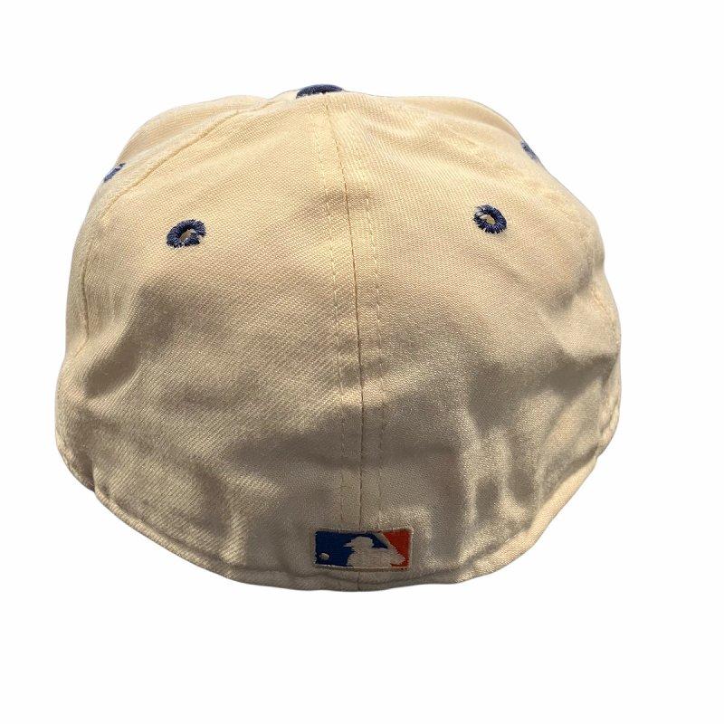 ニューエラ NEW ERA ベースボール ロゴ 刺繍 キャップ 青 ベージュ 7 1