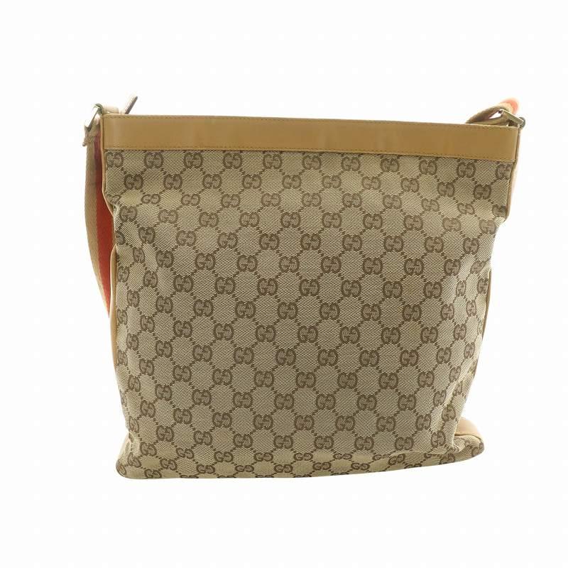 GUCCI（グッチ） ショルダーバッグ 斜め掛け GG柄 ロゴ キャンバス