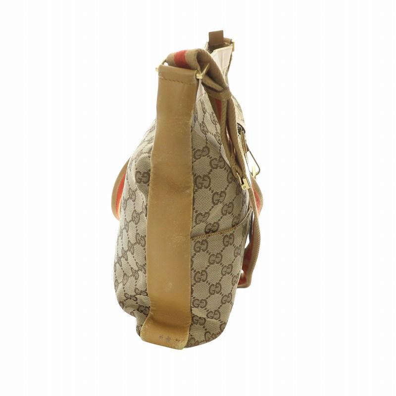 GUCCI（グッチ） ショルダーバッグ 斜め掛け GG柄 ロゴ キャンバス
