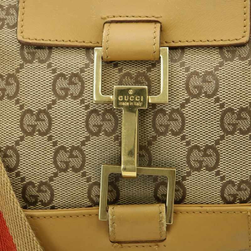 GUCCI（グッチ） ショルダーバッグ 斜め掛け GG柄 ロゴ キャンバス