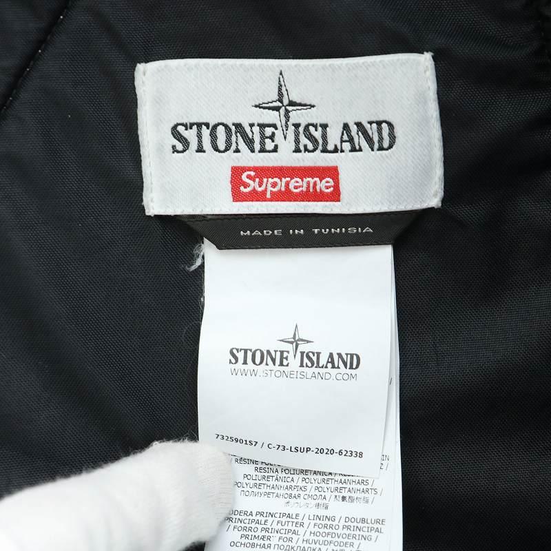 STONE ISLAND Supreme 20AW Painted Camo Nylon Shoulder Bag ペイン