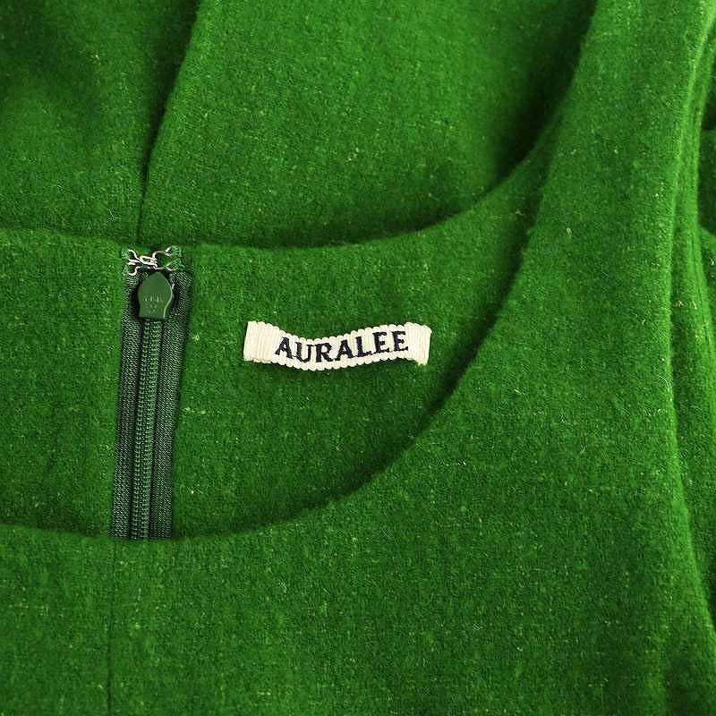 オーラリー AURALEE WOOL CASHMERE LIGHT TWEED DRESS ワンピース