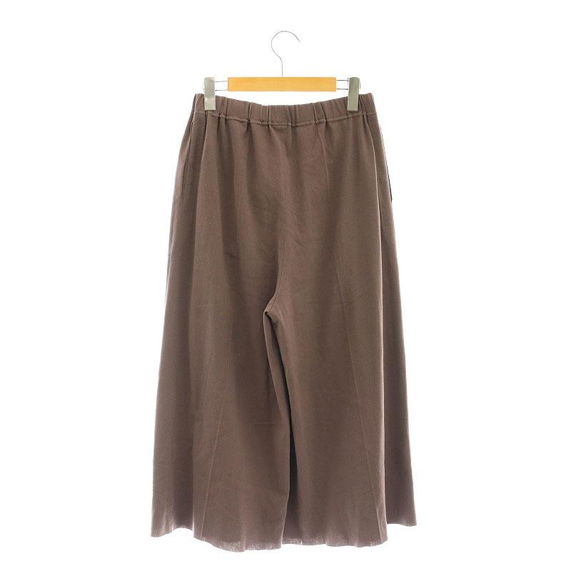 【中古】ミーイッセイミヤケ me ISSEY MIYAKE 22AW フロントタックワイドパンツ イージー ブラウン IM24FK543 ミーイッセイミヤケ me ISSEY MIYAKE 22AW フロントタックワイドパンツ