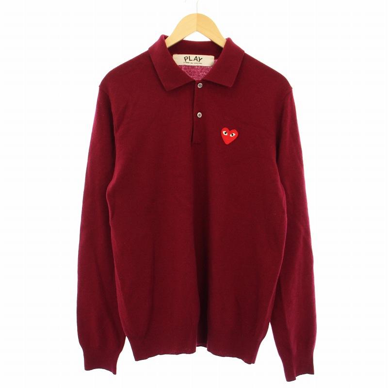 プレイコムデギャルソン AD2003 AZ-N006 ポロシャツ ニット 長袖 プレイコムデギャルソン PLAY COMME des GARCONS AD2003 AZ-N006