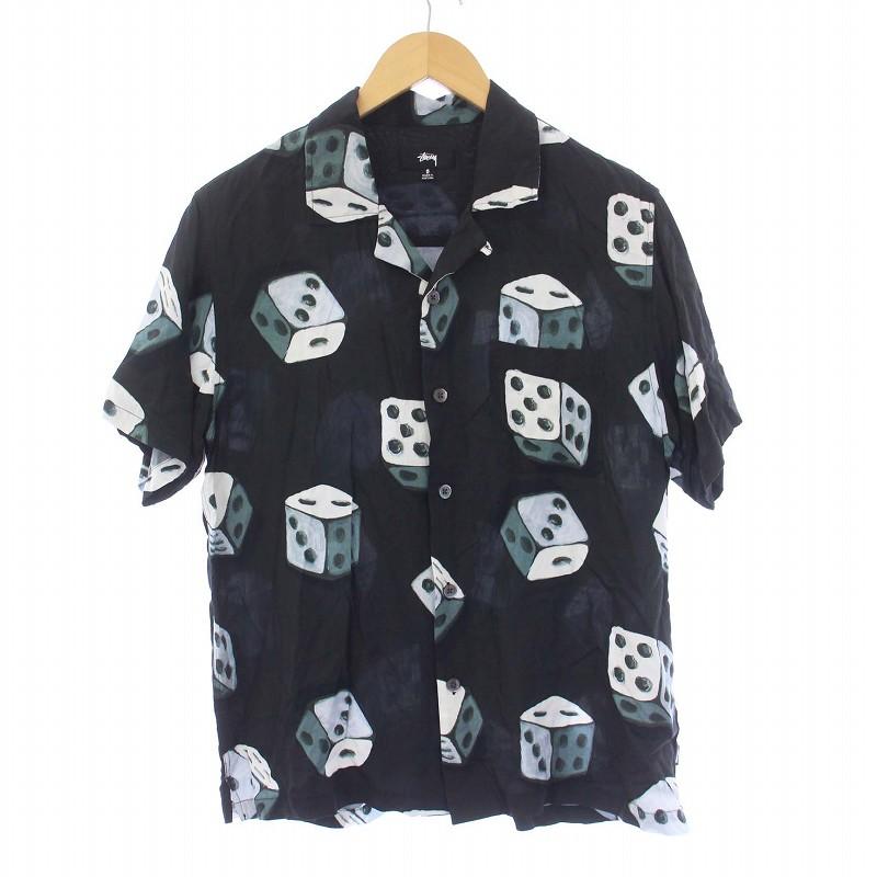 STUSSY ステューシー DICE PATTERN S/S SHIRT アロハシャツ