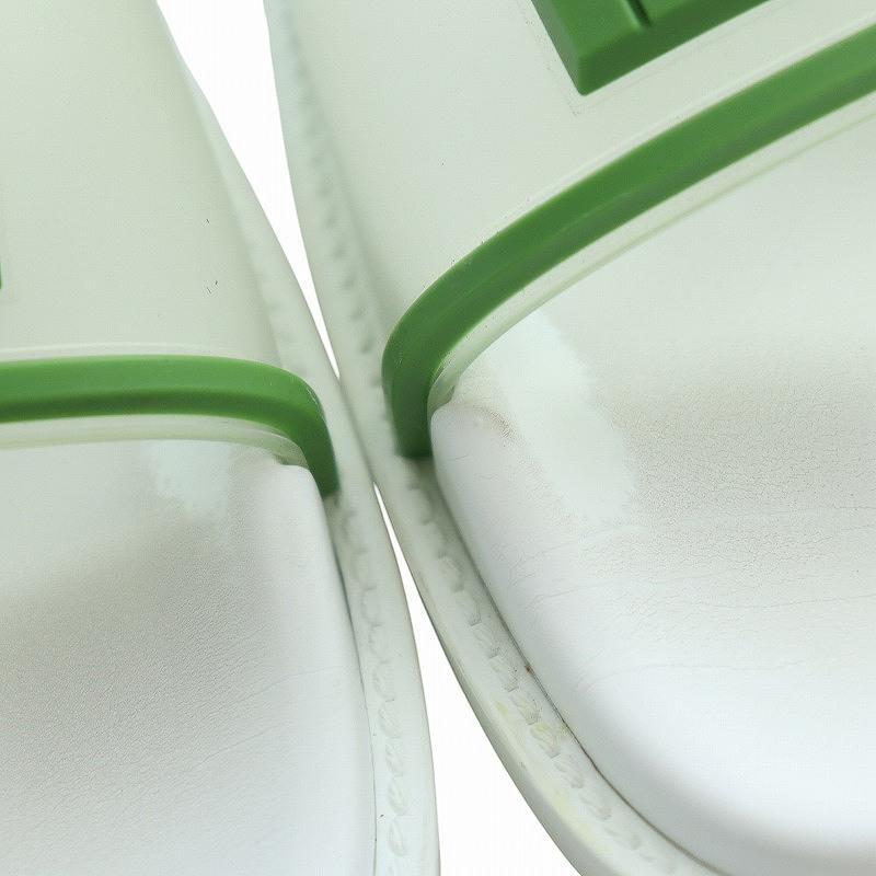 FENDI（フェンディ） スライドサンダル フラット ロゴ 6 25cm 白