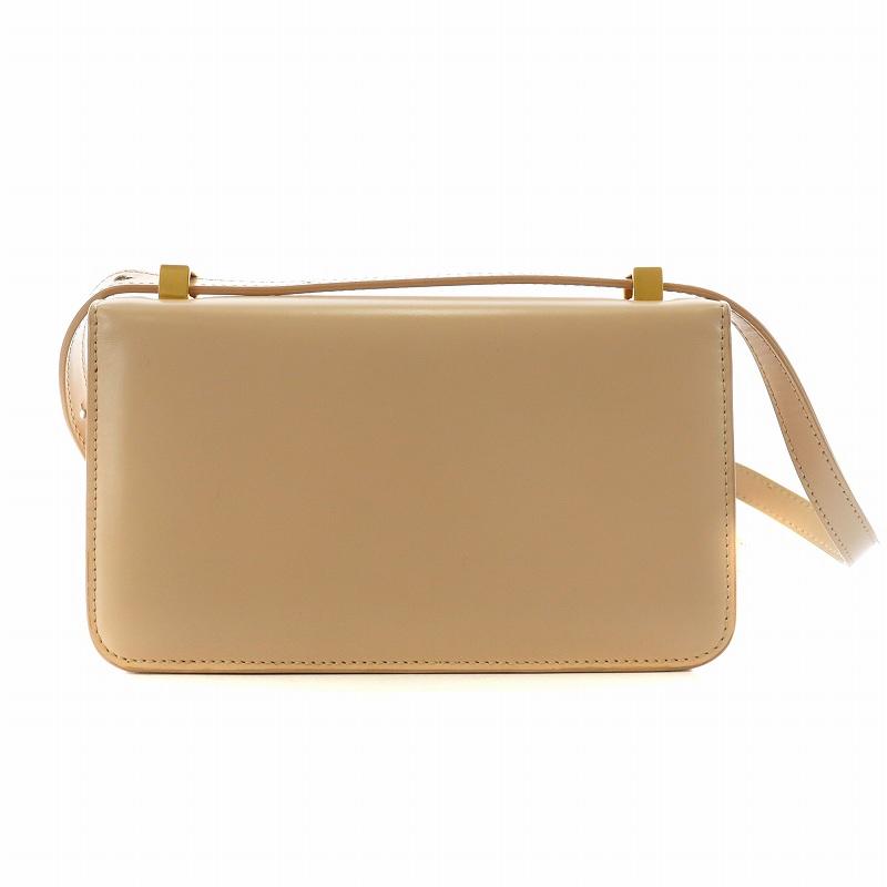 【中古】ボッテガヴェネタ BOTTEGA VENETA ミニ ザ クラシック ショルダーバッグ レザー ベージュ レディース BOTTEGA VENETA☆ザ・クラシック ミニ ショルダーバッグ 中古