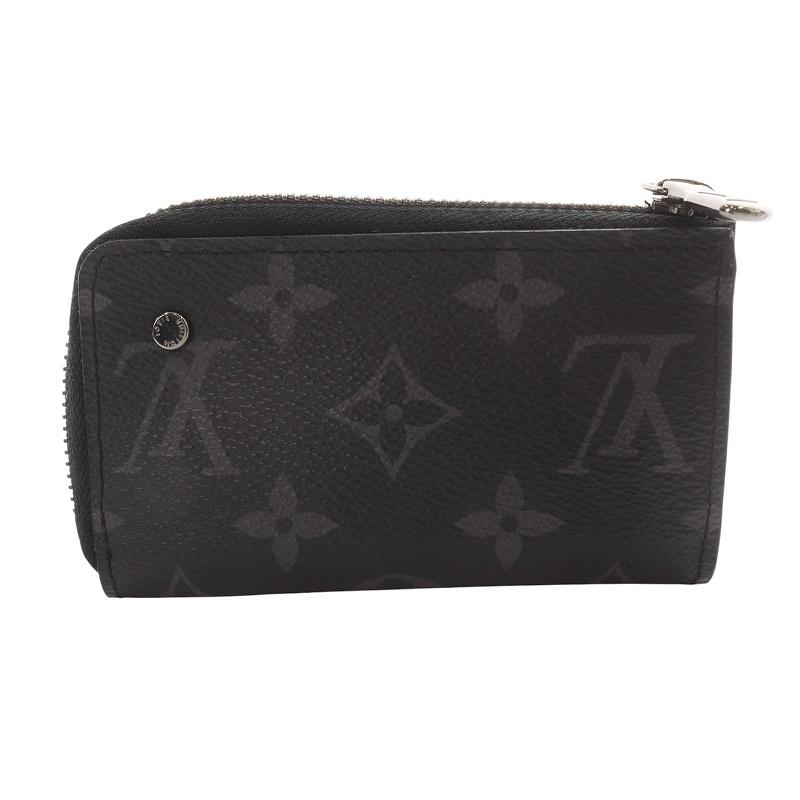 美品Louis Vuittonブラックレザーキーホルダー　エクリプス　メンズ人気 LOUIS VUITTON（ルイ・ヴィトン） モノグラムエクリプス カードケース
