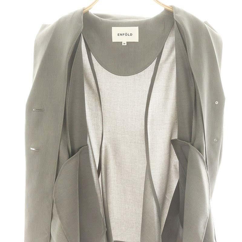 エンフォルド ENFOLD 24SS ボックスジャケット BOX JACKET ブレザー