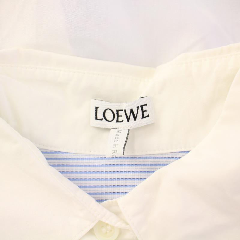 LOEWE（ロエベ） アシンメトリービブフレンチカフスコットンポプリン