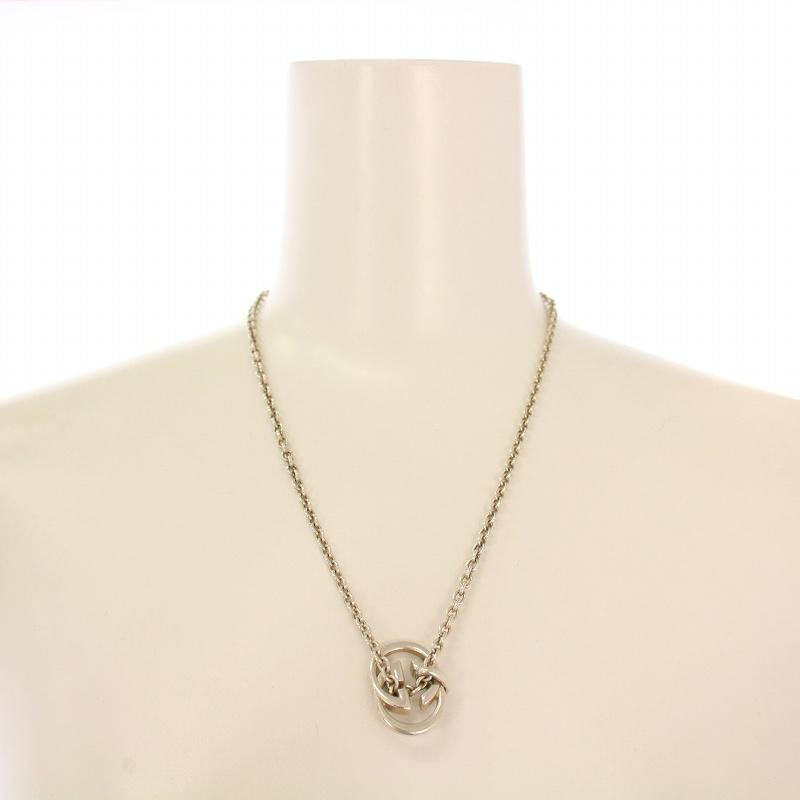 c507 美品　GUCCI グッチ　インターロッキング　GG ネックレス　925 Amazon | [グッチ] GUCCI インターロッキングG ペンダント