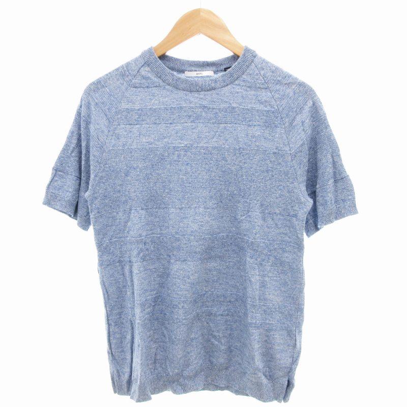 シップス SHIPS サマーニットTシャツ カットソー 半袖 クルーネック 