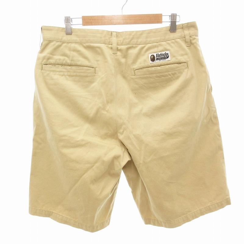 A BATHING APE / ショートパンツ/S/コットン/IDG/無地 A BATHING APE（アベイシングエイプ） A BATHING APE One Point Wide