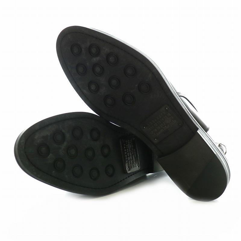 【中古】マルタンマルジェラ 22 Martin Margiela 22 レザー サンダル スリッポン ジャッパー 43 27.0 黒 ブラック マルタンマルジェラ 22 Martin Margiela レザー サンダル スリッポン