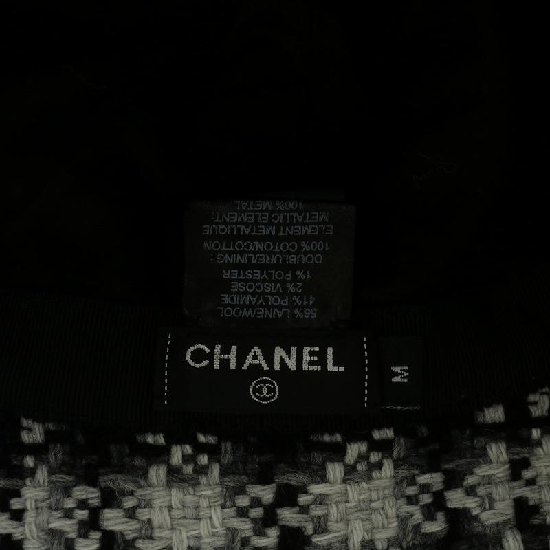 CHANEL（シャネル） 帽子 バケットハット バケハ ウール ツイード ココ