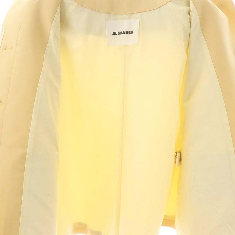 【中古】ジルサンダー JIL SANDER Wide Sleeve Jacket ジャケット シルク混 34 アイボリー 黒 /MI ■OS ■SH ジルサンダー JIL SANDER Wide Sleeve Jacket ジャケット シルク混 34