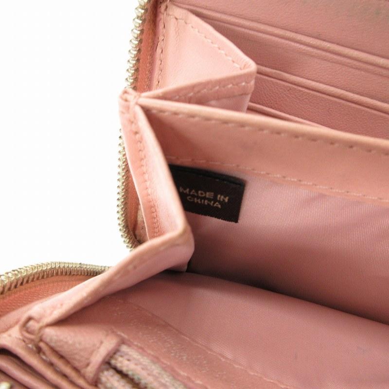 COACH（コーチ） シグネチャー 長財布 ウォレット ジャガード ピンク
