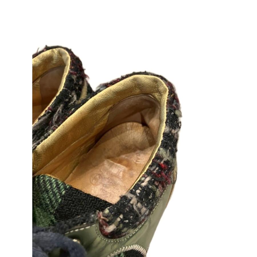 CHANEL（シャネル） チェック スニーカー G30442 38 緑 グリーン