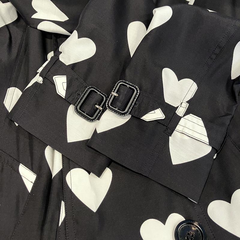 BURBERRY（バーバリー） シルク混 トレンチコート ミドル丈 ハート