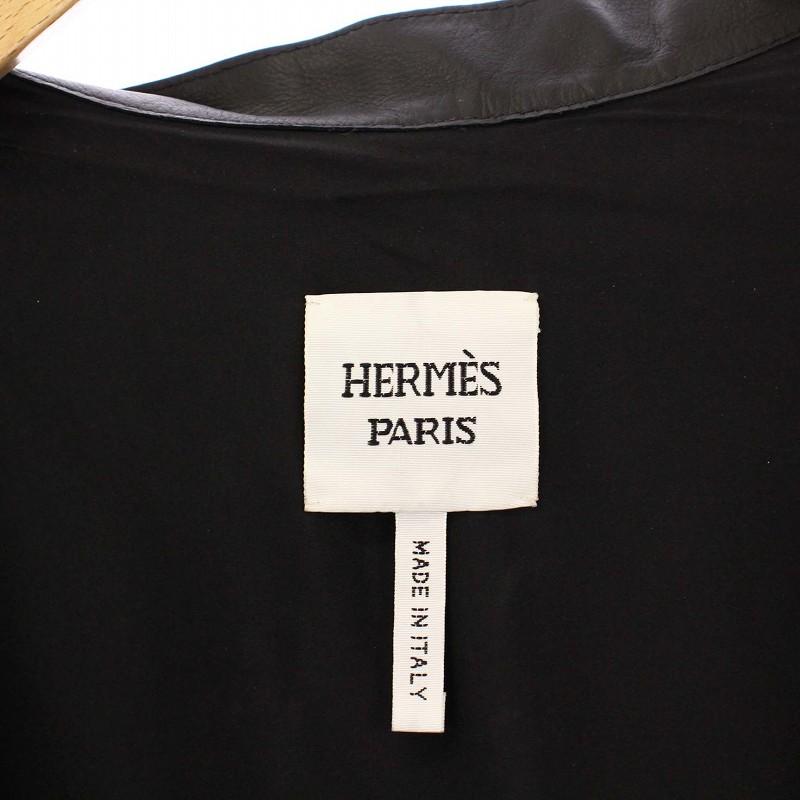 HERMES（エルメス） シャツジャケット カウレザー セリエボタン