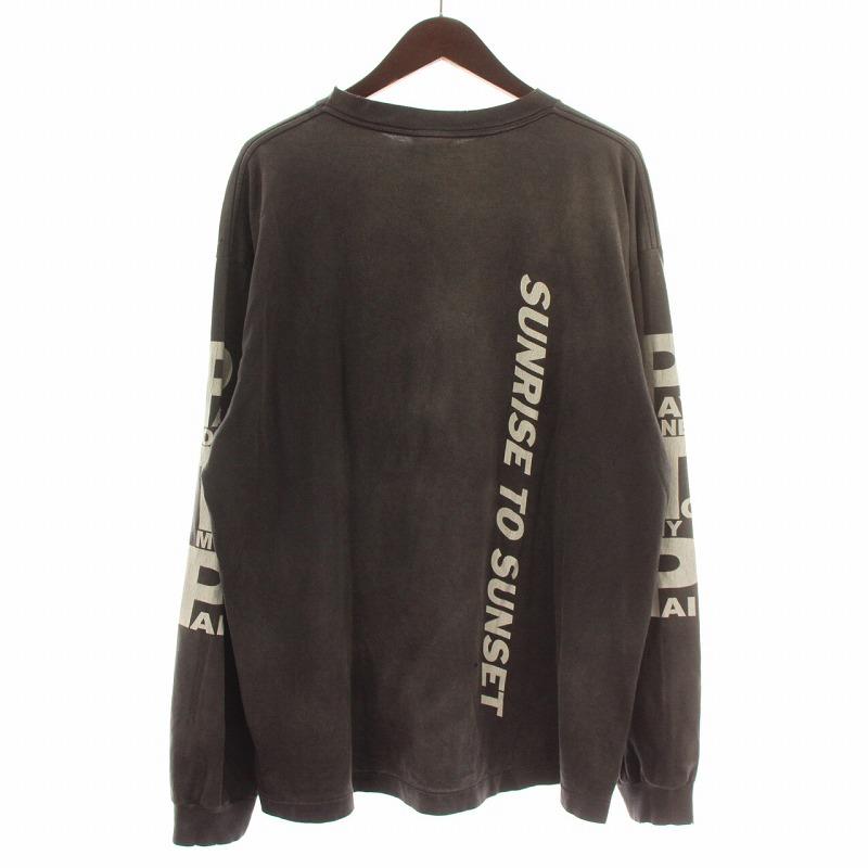 SAINT MICHAEL　24SS　ヴィンテージ加工　L/S TEE　XL セントマイケル 24SS PTP LS TEE SR TO SS Tシャツ カットソー 長袖