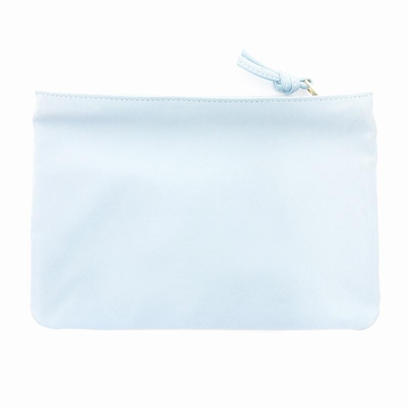 LOEWE ロエベ ポーチ アナグラム 型押しロゴ ライトブルー /AE □GY18  